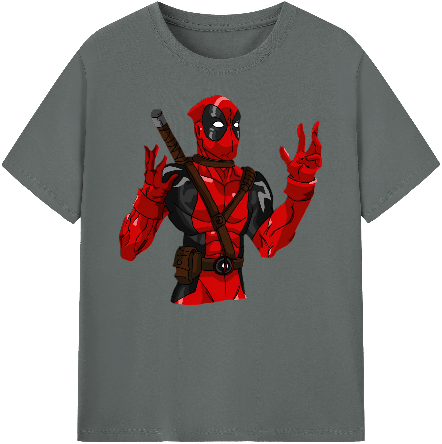 （画像用） Deadpool デッドプール 綿100％ メンズ半袖Tシャツ｜肌触りやわらか＆通気性